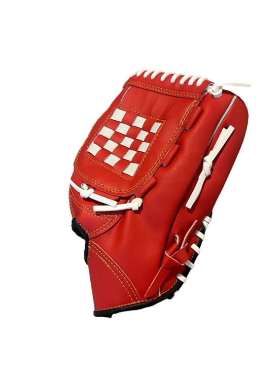 Kicbertin Other - Baseball Glove Size 11.5'' Right Hand Throw Red White Faux Leather T Ball Youth